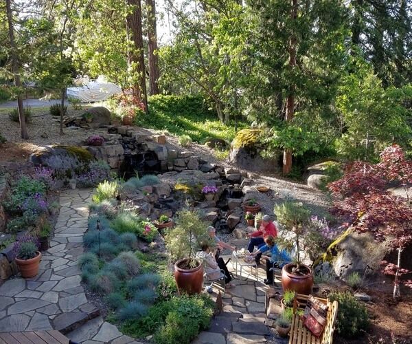 Outdoor Living Pondless Waterfall Ashland Oregon Andreatta Waterscapes